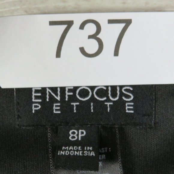 ENFOCUS* Women's Sleeveless Ballet Neck Pullover Pleated Midi Dress~ Size 8P - Picture 7 of 13